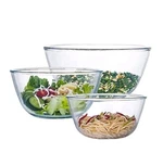 Homwin Glass Mixing Bowl Set Of 3 For Baking Prepping Serving Cooking 1.1QT 2.5. Fixed Price $40.00.