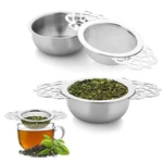 2 Pack Small Fine Mesh Tea Strainers With Bowl, Stainless Steel Loose Inf.... Fixed Price $16.85.