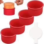 Huakener 4 Inch Cake Pan, Pack Silicone Molds With 100 Pieces Parchment. Fixed Price $16.12.