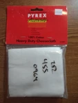 Pyrex Accessories 100% Cotton Heavy Duty Cheescloth Lint Free 9 Sq.f Bn. Fixed Price $5.50.