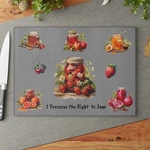 Preserve The Right To Jam Glass Cutting Board Great Gift For Kitchen. Fixed Price $36.13.