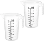 Qwork Pack 32OZ (1 Quart) Measuring Pitcher - Plastic, Ounces, Clear. Fixed Price $22.49.