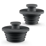 Aluvor Bathtub Stopper 2PCS Sink Plug Bathroom Large+small, Black. Fixed Price $8.83.