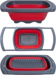 Collapsible Colander Strainer With Extendable Handles - Over Sink Vegetable/. Fixed Price $21.89.