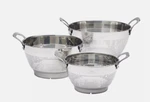 Miu Stainless Steel Colanders, Set Of 3. Fixed Price $49.99.