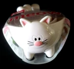 Joie Meow Cat Stackable Kitchen Measuring Cups Set, White. Fixed Price $13.97.