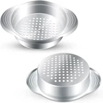 2 Pcs Stainless Steel Can Strainer - Tuna Press, Food Sieve, Oil Drainer Remover. Fixed Price $11.44.