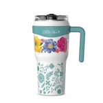 Pioneer Woman Tumbler Stainless Steel Insulated Brilliant Blooms 40OZ White New. Fixed Price $26.99.