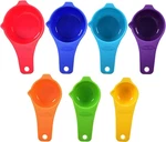 Dotinghux Measuring Cups Set Of 7, Assorted Colors. Fixed Price $14.38.
