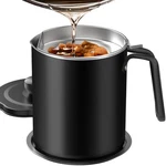 Chihee Grease Container Stainless Steel Bacon Saver L, BLACK(2L). Fixed Price $35.11.
