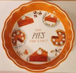Mud Thanksgiving Dish The Pie's Limit Ceramic Pumpkin Fall Nwt. Fixed Price $32.00.