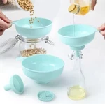 Wide Mouth Kitchen Funnel 3 1 Spout Strainer Jar Filler Canning Mason. Fixed Price $8.99.