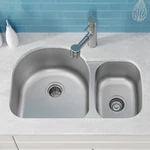 Kraus Premier 30-INCH 16 Gauge Undermount 60/40 Doub Satin-certified Refurbished. Fixed Price $194.96.