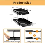 Jlkdq Under Sink Organizers And Storage, 2 Pack - Black. Fixed Price $35.39.