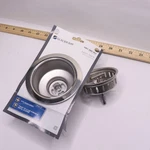 Glacier Bay Spin Lock Kitchen Sink Strainer Polished Stainless Steel 1001966401. Fixed Price $16.18.
