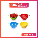 Baderke 4 Pack Mini Colander For Kitchen Plastic Berry Strainer With Double Hand. Fixed Price $23.80.