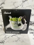 Joined Large Salad Spinner With Storage Lid, Drain Bowl Colander 5.28QT New. Fixed Price $9.99.