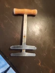 Antique Foley Chopper Spring Loaded Blades Pat #2113085 Stainless Red Handle. Fixed Price $10.00.