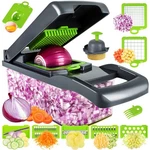13 In Vegetable Chopper Pro Onion Dicer, Multifunctional Kitchen Slicer Cutter. Fixed Price $33.97.