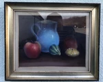 Signed Harold Herman 63 Colorful Still Life Pastel 9 1/2 X 11. Fixed Price $285.00.