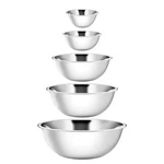 Ybm Home Stainless Steel Mixing Bowls (set Of 5) For Baking, Cooking, And Preppi. Fixed Price $79.02.