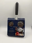 Sur La Table Crab Cake Grilling Basket Press Stainless Seafood Tool. Fixed Price $29.99.