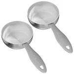 Leifeny 2PCS 1/2CUP(118ML) Stainless Steel Measuring 1/2CUP, Silver. Fixed Price $20.91.