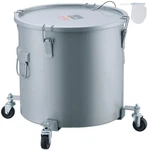 Fryer Grease Bucket, 16 Gal Oil Disposal Caddy With Caster Base, Carbon Steel Ru. Fixed Price $157.07.