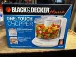 Black & Decker Home 1-1 /2 Cup One Touch Electric Chopper Model HC306 Nib New. Fixed Price $20.00.