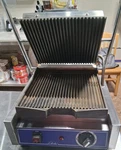Globe GPG10 Commercial Panini Grill Grooved Cast Iron Single Plate. Fixed Price $550.00.