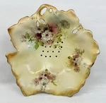 Vintage & England Imperial Windsor Ware Floral Gilded Fruit Strainer Bowl. Fixed Price $124.99.