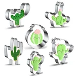 Cookie Cutter Set - Xzhloym 6 Piece Stainless Steel Metal Cactus/cacti.... Fixed Price $17.09.