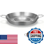 Cabilock Stainless Steel Comal Frying Bowl With Double Handle, Flat Bottom. Fixed Price $64.24.