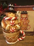 Gingermint Bread Man Sugar And Creamer With Spoon Ceramic. Fixed Price $29.85.