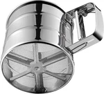 Flour Sifter Stainless Steel For Baking Double Layer Sugar Shaker With Hand. Fixed Price $17.80.