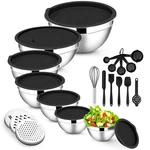 E-far Mixing Bowls With Lids Set, 21PCS Stainless Steel Salad. Fixed Price $59.52.