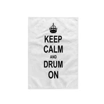 3DROSE Drummer Gift Towel Keep Calm Carry On Drumming 15"X22" Multicolor. Fixed Price $17.70.