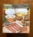 Meridian Point Kitchen Additions Microwave Cooking Set. Fixed Price $8.99.
