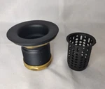 Westbrass Junior Basket Strainer And Cup, Matte Black, D218-62. Fixed Price $20.95.