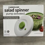 Farberware Large Pump Activated Salad Spinner - 6.65 Qt With Clear Bowl. Fixed Price $26.00.