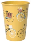 Now Designs Bicicletta Tumbler Powder Coated Steel 16OZ. Danica Bicycle Yellow. Fixed Price $10.99.
