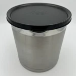 Oggi Jumbo Stainless Steel Grease Can With Strainer & Lid - 1 Gallon Capacity. Fixed Price $19.99.