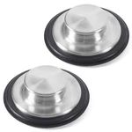 2 Pcs Stainless Steel Kitchen Sink Stopper, Large Wide Rim 3.38" Diameter - G.... Fixed Price $14.44.