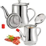 Zoofox Pack Bacon Grease Container With Mesh Strainer, 27OZ 22OZ Stainless.... Fixed Price $22.85.