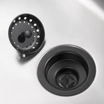 Luxier KS01-M 3.5" Kitchen Sink Basket Strainer Matte Black Drop-in Drain New. Fixed Price $5.99.