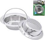 2 Pack Upgrade Kitchen Sink Strainer With Handle, Premium Stainless Silver. Fixed Price $11.92.