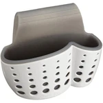 Casabella Sink Sider Faucet Sponge Holder, White/grey New, Fast Shipping. Fixed Price $14.99.