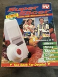 As Seen On Tv Super Slicer Mandolin Complete W/ Vhs & Original Box - Vtg. Fixed Price $22.50.