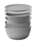 Like-it Colander & Bowl Set 6 Pieces Microwave Safe Suitable For Rinse Rice Gray. Fixed Price $63.15.