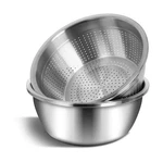 Meleg Otthon Stainless Steel Mixing Bowls, 5.8QT Salad, Metal W/ Lid. Fixed Price $43.09.